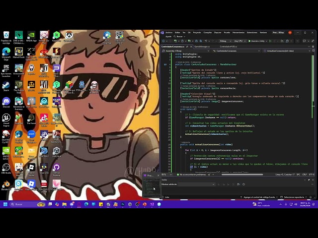 Tutorial UI, condiciones y pantallas de victoria/derrota e Interfaces
