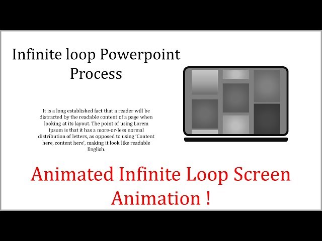 Animated Infinite Loop Screen Animation
