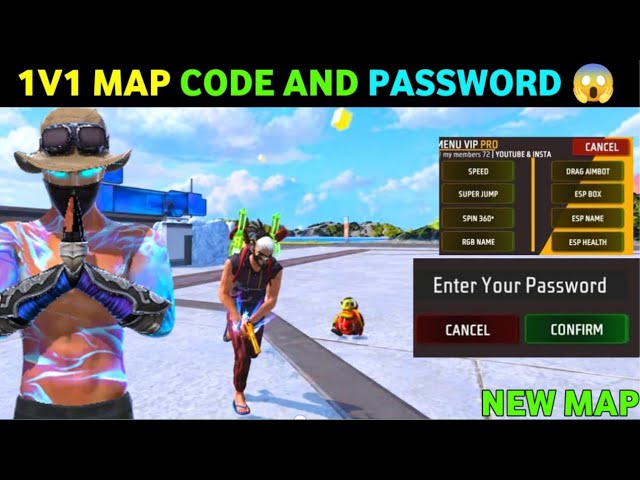 Free Fire Hidden 1v1 Craftland Map Password 😱 1v1 Craftland map password 😎