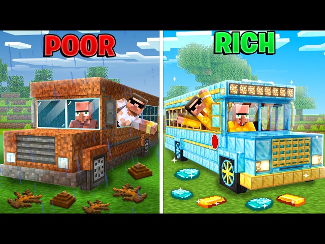 From Poor Bus to Millionaire Bus in Minecraft..