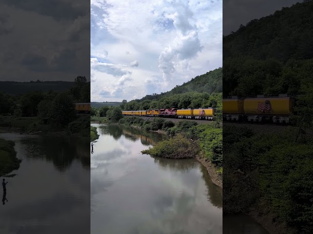 shot of the trip? Big Boy highballs through the Canisteo River Valley!