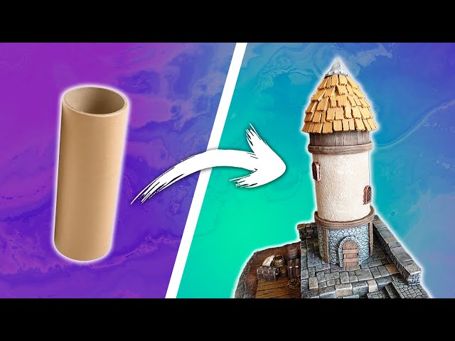 🏰 I made a MEDIEVAL TOWER from Trash in just ONE Day!