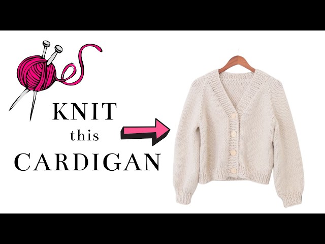 Knit an Easy Button Cardigan | Knitting Pattern + Tutorial
