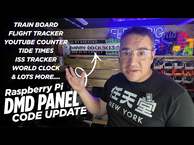 Ultimate Game Room Display - New DMD Clock Code Raspberry Pi