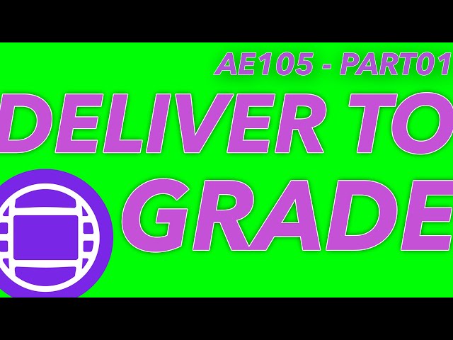 AE105 - ONLINE HANDOVERS Pt1 - GRADE and ONLINE