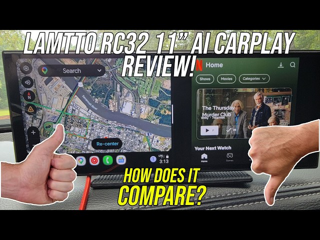 LAMTTO RC32 11" AI CarPlay Screen Review: Wireless, Google Play + Gemini AI