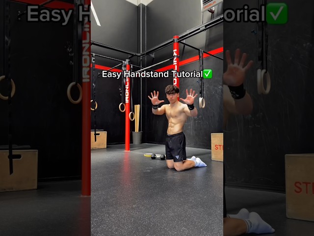 Easy Handstand Tutorial ✅ #calisthenics #calisthenicsworkout #handstand #handstandtutorial #fitness