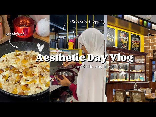 A Day In My Life 🌷 ( Crockery shopping, outfit purchase, breakie, mushroom pasta)