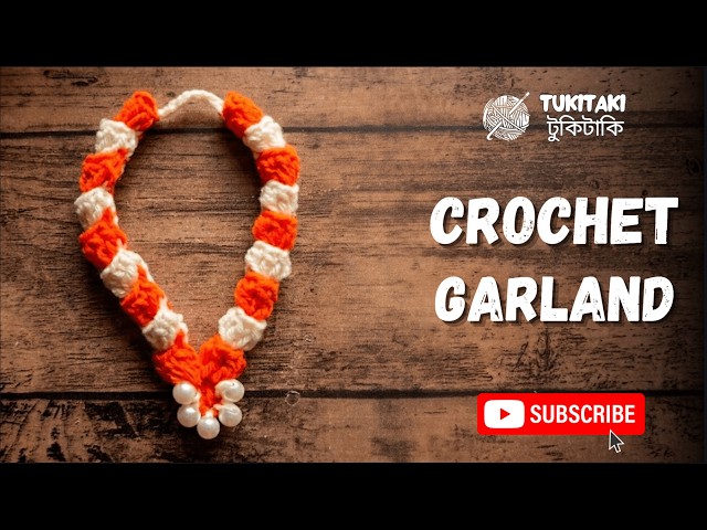 How to Crochet Garland | Easy Small Garland Tutorial for Beginners | #tukitakicrochet