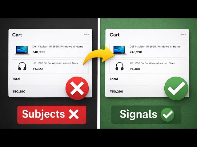 Stop Using Subjects! Build Cart Logic with Angular Signals | Angular tutorial 
