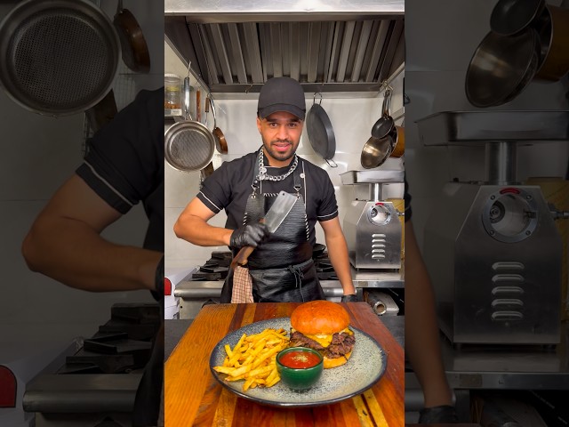 Not Your Average Smash Burger! 🤯🍔🔥#burger #cooking #shorts
