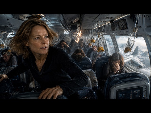 Jodie Foster Plane Crash | Trapped at 30,000 Feet — She Save Everyone Before It’s Late | Thriller