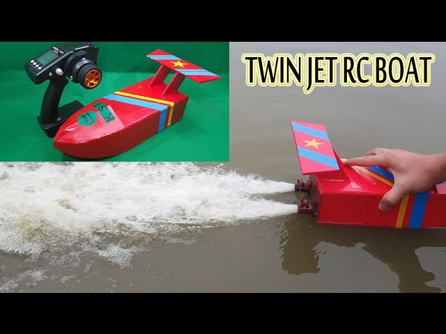 How to make a Twin Jet RC Boat Using Turbo Jet Motor
