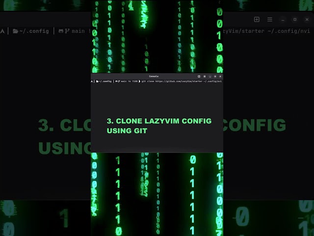 How to Configure Neovim On Linux In 20 Seconds (LAZYVIM) #coding #programming #code #linux #neovim