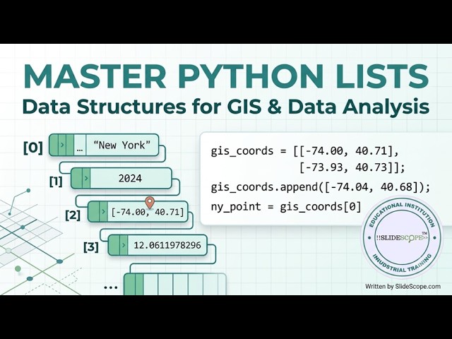 Data Structures in Python - Lists - Python for GIS and Data Analysis