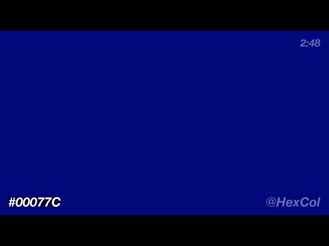 What does #00077C - Vivid Frosty Blush Quasar look like? | Color Code Preview