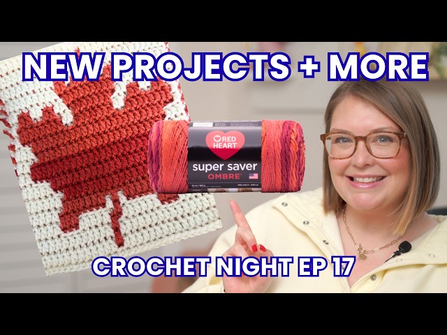 Crochet Night 🧶 Fall Mosaic Crochet Project, Yarn Stash, + Spotting Fake AI Patterns + more | Ep 17