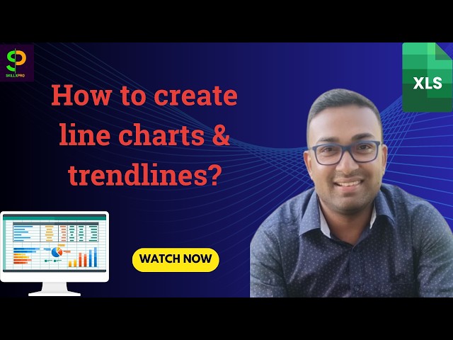 How & When to Create a Line Charts and Trendlines! #charts #graphs #productivity #excelforbeginers