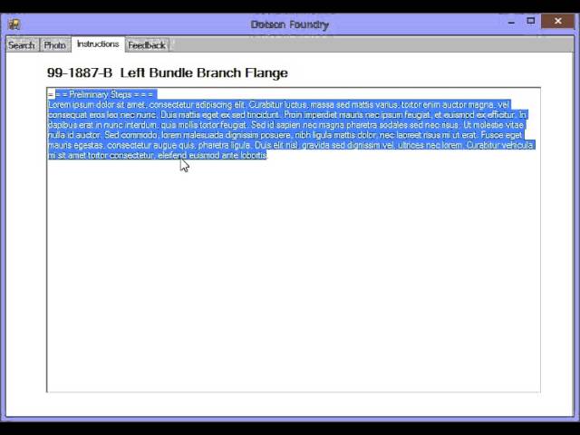 Demonstration for the VB.NET Project: VB Application