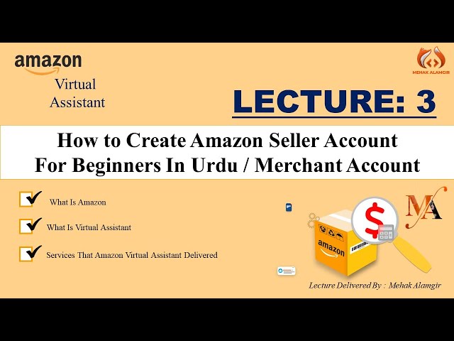 How to Create Amazon Seller Account - Amazon Seller Account
