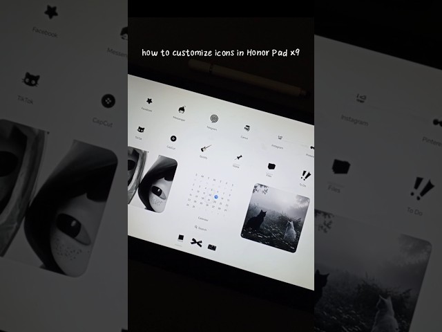 icon customization in Honor Pad x9!