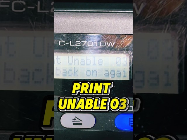 Print Unable 03 Brother MFC L2701dw