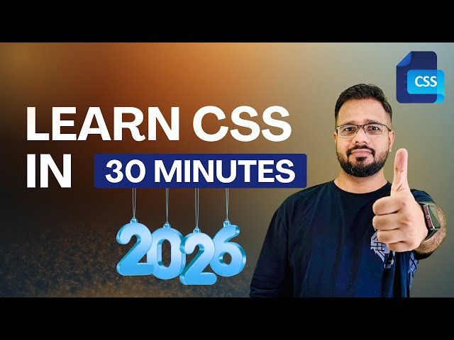 CSS Crash Course in 30 Minutes | From Basics to Flexbox | Beginner Friendly