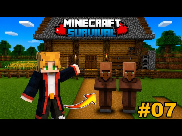 I Finally Moved Villagers to My Base | MINECRAFT GAMEPLAY #07