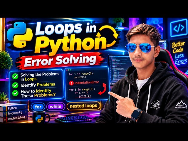 Loops in Python, solving the problems in loops and identify problems.