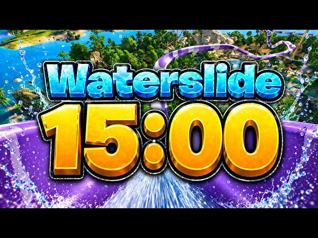 15 Minute Timer | Water Slide Countdown 🌊🎢