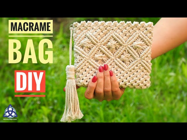 Macrame Bag Tutorial - DIY Macrame Wallet for Girls