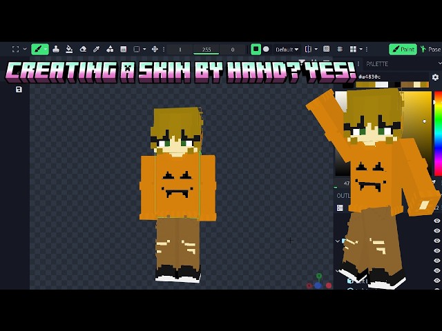 Creating AUTUMN Skin ON BLOCKBENCH!!