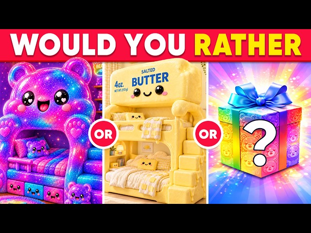 Would You Rather...? Luxury MYSTERY GIFT Edition 🎁❓🤑✨ Jelly Quiz