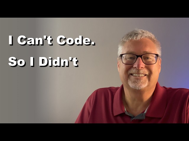 I Can't Code. So I Didn't. | ChatGPT Coding for Beginners