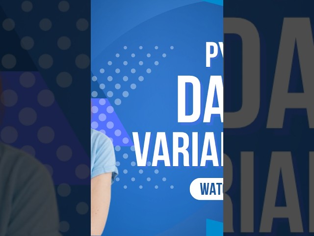 What are data types and variables in python?