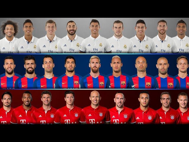 Real Madrid vs Barcelona vs Bayern Munich 2017 🔥 MSN, BBC, RRR - Ronaldo Messi Neymar