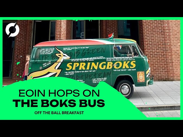 Eoin Sheahan's tour with the Bok Bus | Off The Ball Breakfast