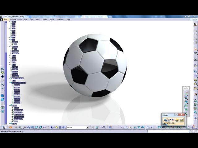 Catia V5|Generative Shape Design|Rebuild a Soccer Ball|Complete
