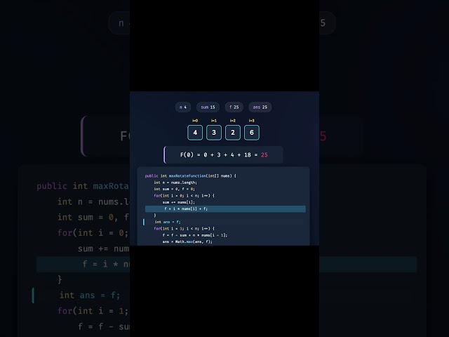 396. Rotate Function|||| Daily Question Leetcode || Day 3   #dailyquestion #leetcode