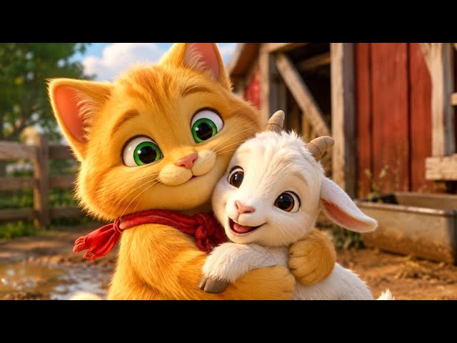 😺 Golden Cat Helps Lost Goat | Animals Sounds for Kids | Cute Animals Adventure for Toddlers