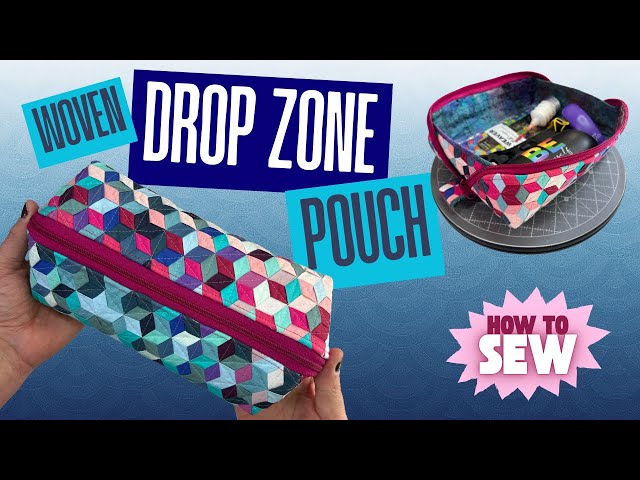 Woven Drop Zone Pouch Tutorial | Turn Woven Panels Into a Bag
