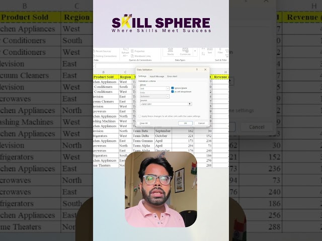 Make a drop down list in 30 sec in Excel