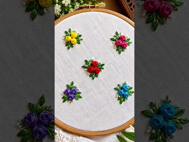 Beautiful hand embroidery #embroidery#shorts  #diy #art #fyp