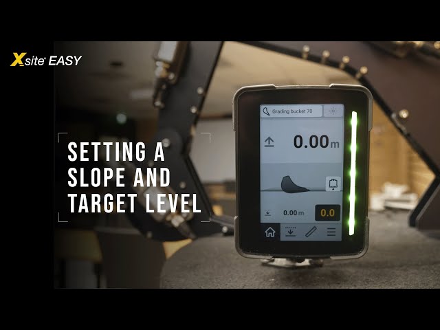 How to set a SLOPE AND TARGET LEVEL - Xsite EASY | Tutorials