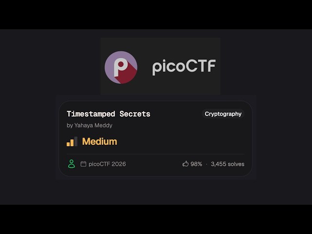 Timestamped Secrets | PicoCTF 2026 | CTF For beginners