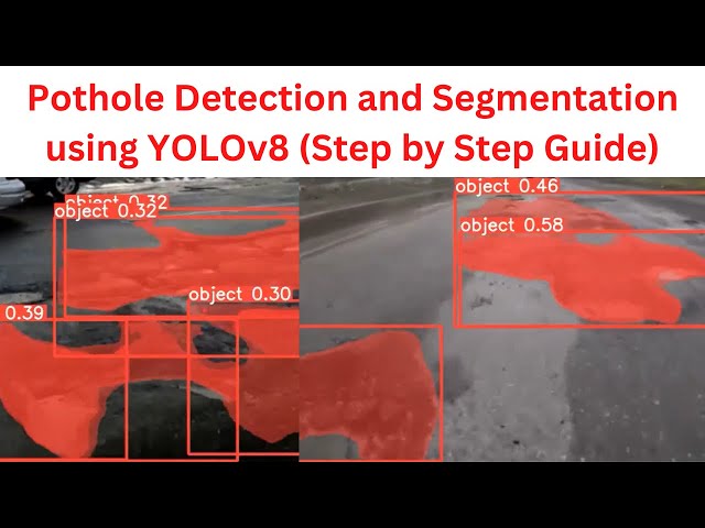 Potholes  Detection and Segmentation using YOLOv8 (Images & Videos)| Custom Dataset | Complete Guide