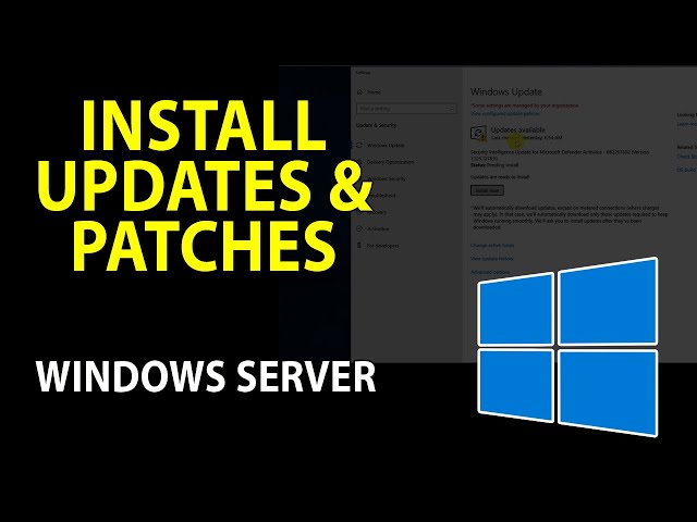 How to Install Latest Updates and Patches on Windows Server