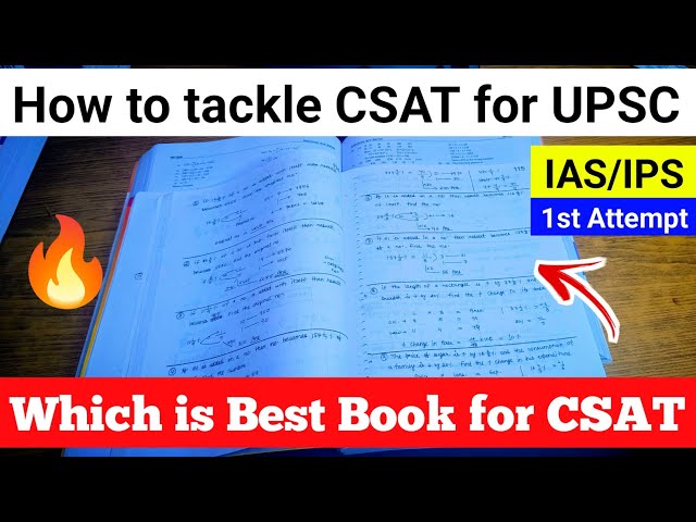 Best book for CSAT UPSC Pre | strategy for UPSC CSAT paper | Books for CSAT