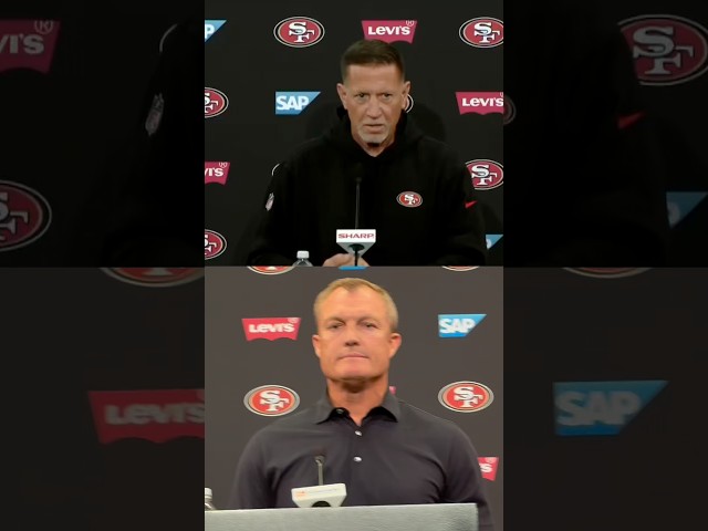 John Lynch explains why Chris Foerster will replace Kyle Shanahan as head coach while he recovers.