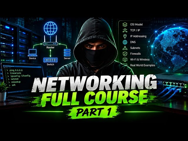 NETWORKING FULL COURSE 🔥 Part 1 | Learn Networking From Zero